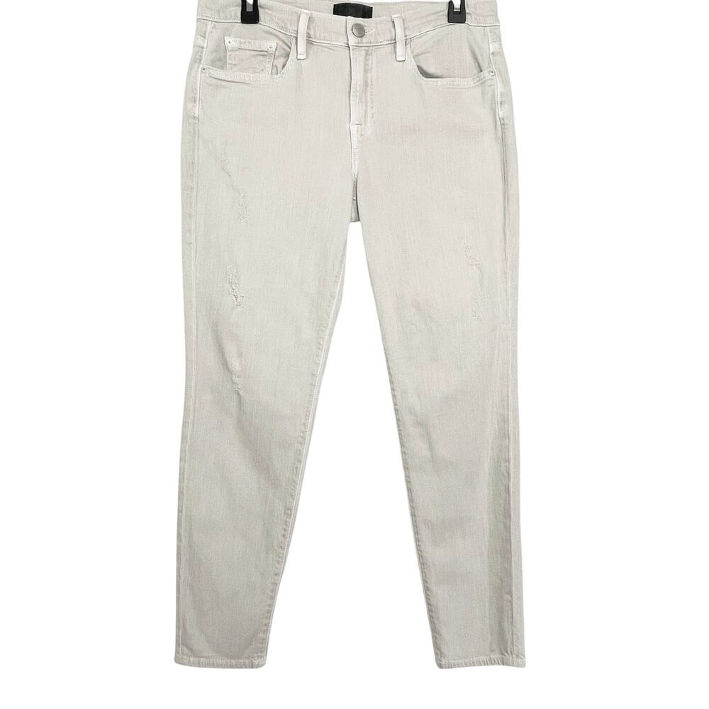 VINCE Women’s Mason Rolled Jean in Destructed Tawny Light Tan size 29 - Picture 2 of 7
